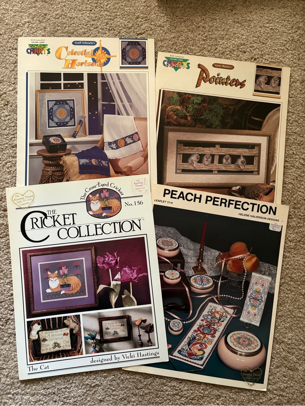 Cross-Stitch Pattern Booklets Collection - Pointers, The Cat, Celestial Horizons